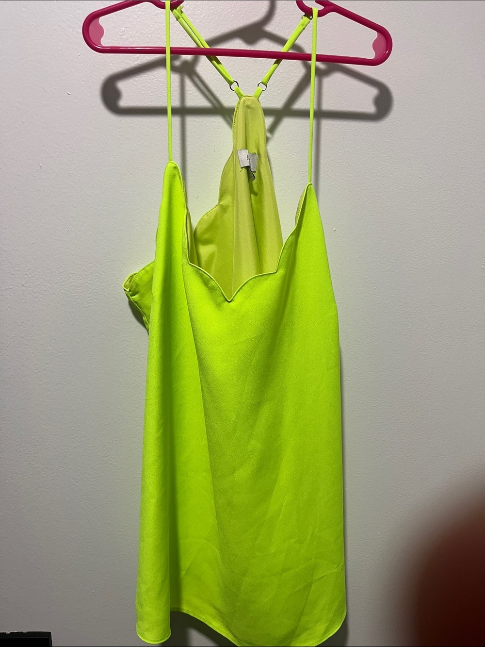 J. Crew Neon Lime Racerback Tank Top